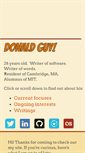 Mobile Screenshot of donaldguy.com